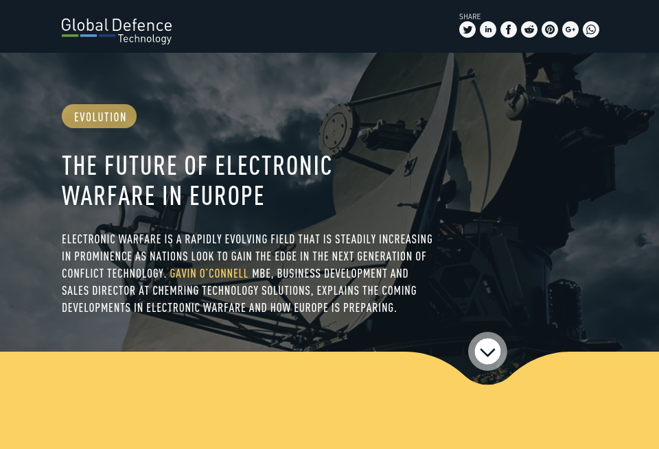 The future of electronic warfare in Europe Global Defence Technology