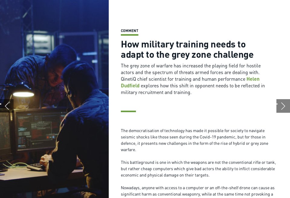 How Military Training Needs To Adapt To The Grey Zone Challenge ...