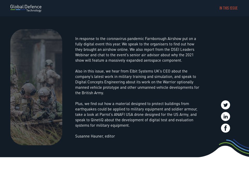 In this issue - Global Defence Technology | Issue 114 | August 2020