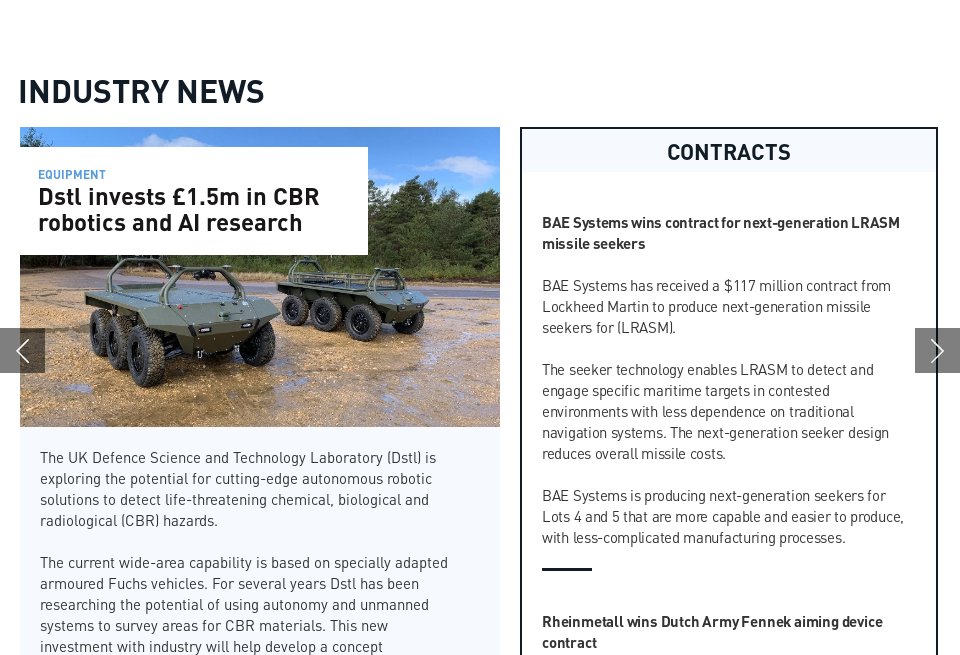 Industry news - Global Defence Technology | Issue 126 | August 2021