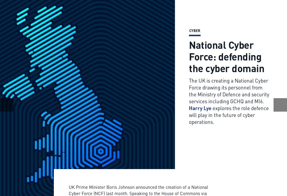 National Cyber Force Defending The Cyber Domain Global Defence