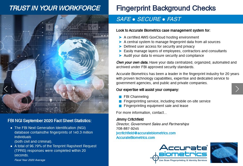Accurate Biometrics Global Defence Technology Issue 130 December 2021