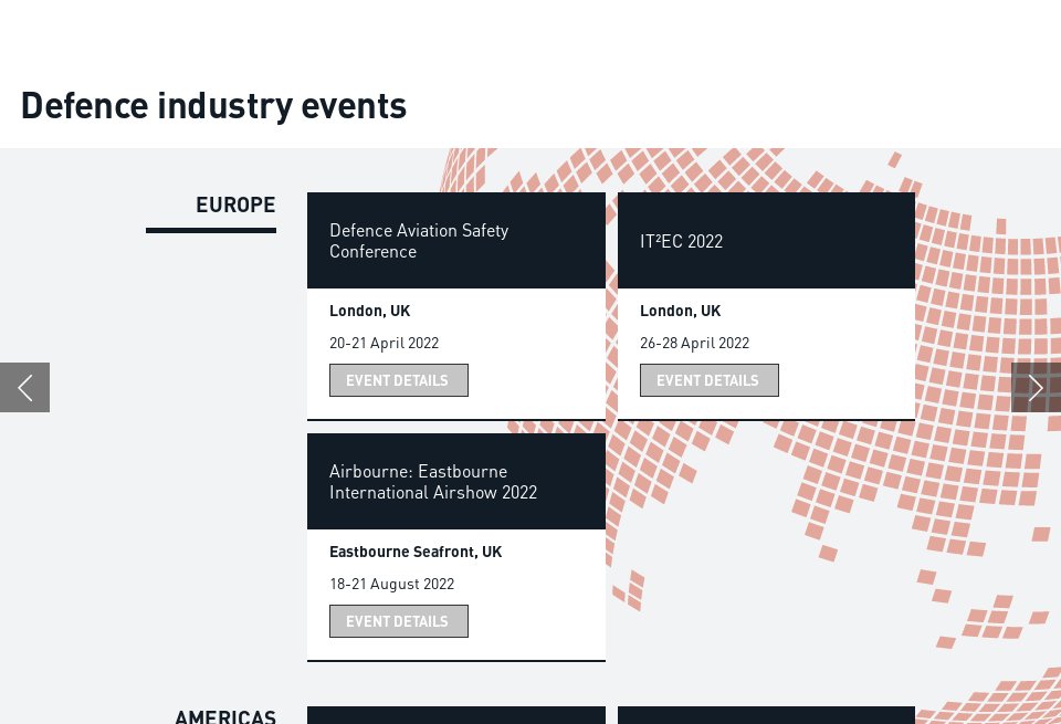 Events - Global Defence Technology | Issue 130 | December 2021