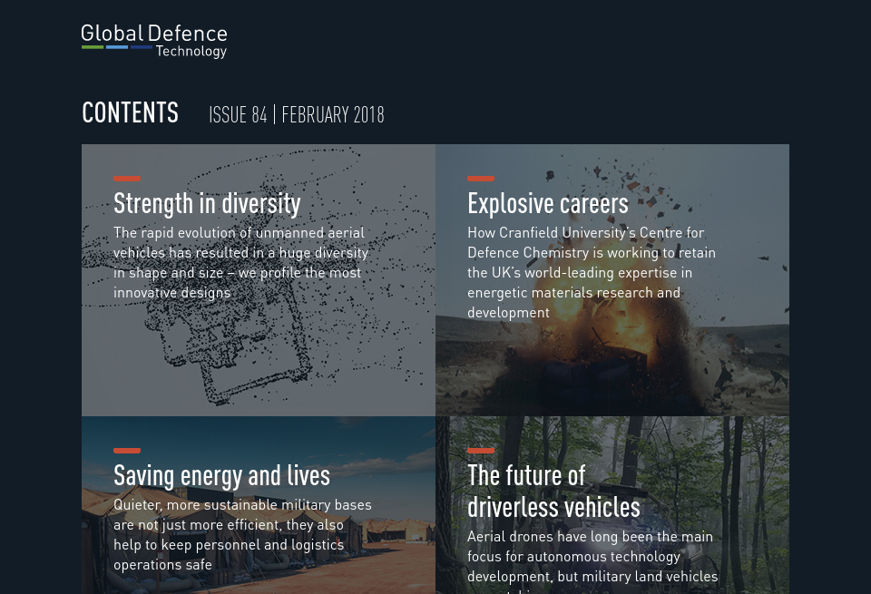 Contents - Global Defence Technology | Issue 84 | February 2018