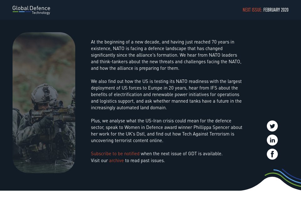 Next issue preview - Global Defence Technology | Issue 107 | January 2020