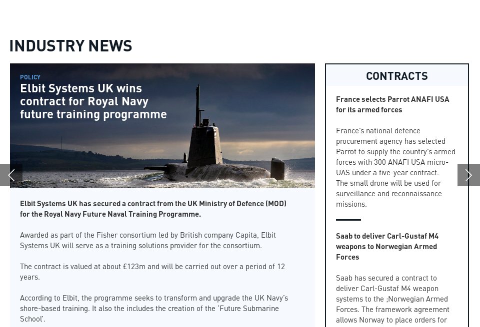 The defence industry key list - Global Defence Technology | Issue 119 ...