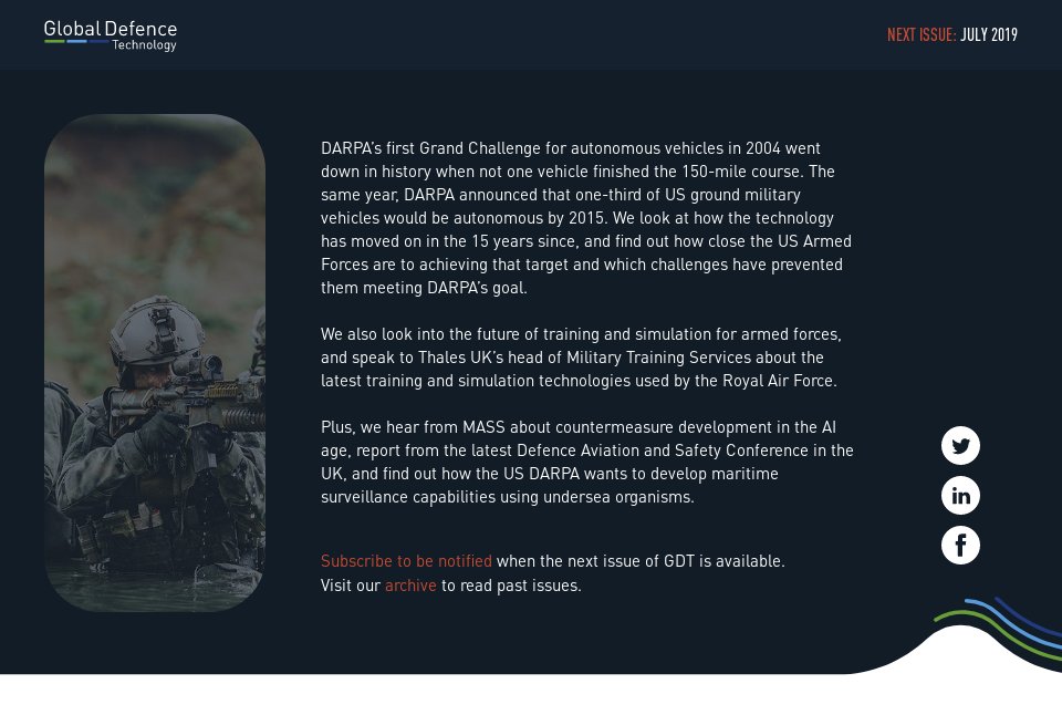 Next issue preview - Global Defence Technology | Issue 100 | June 2019
