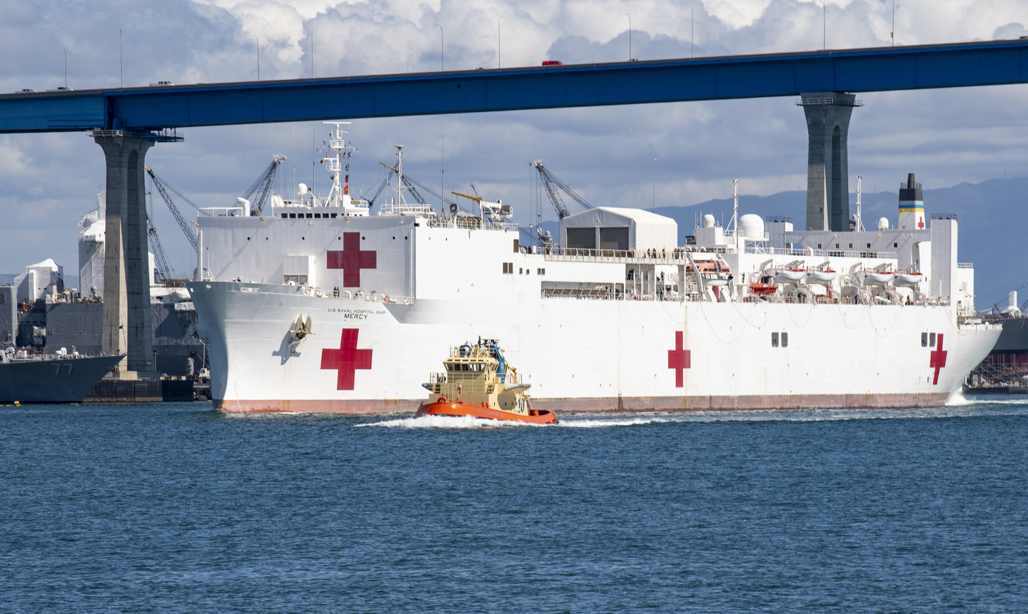 US hospital ships support coronavirus response