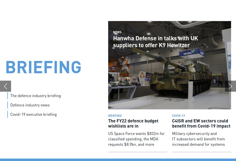 Briefing - Global Defence Technology | Issue 124 | June 2021