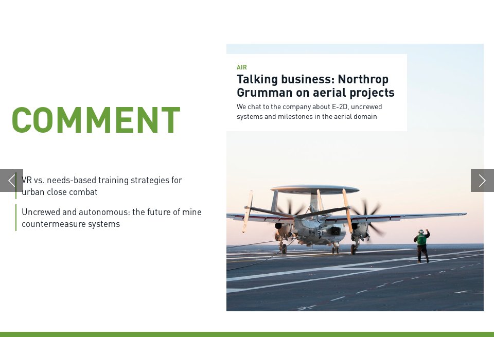 Comment - Global Defence Technology | Issue 124 | June 2021