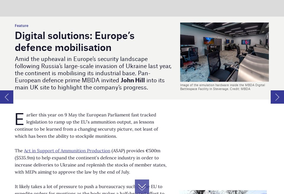 Digital solutions: Europe’s defence mobilisation - Global Defence ...