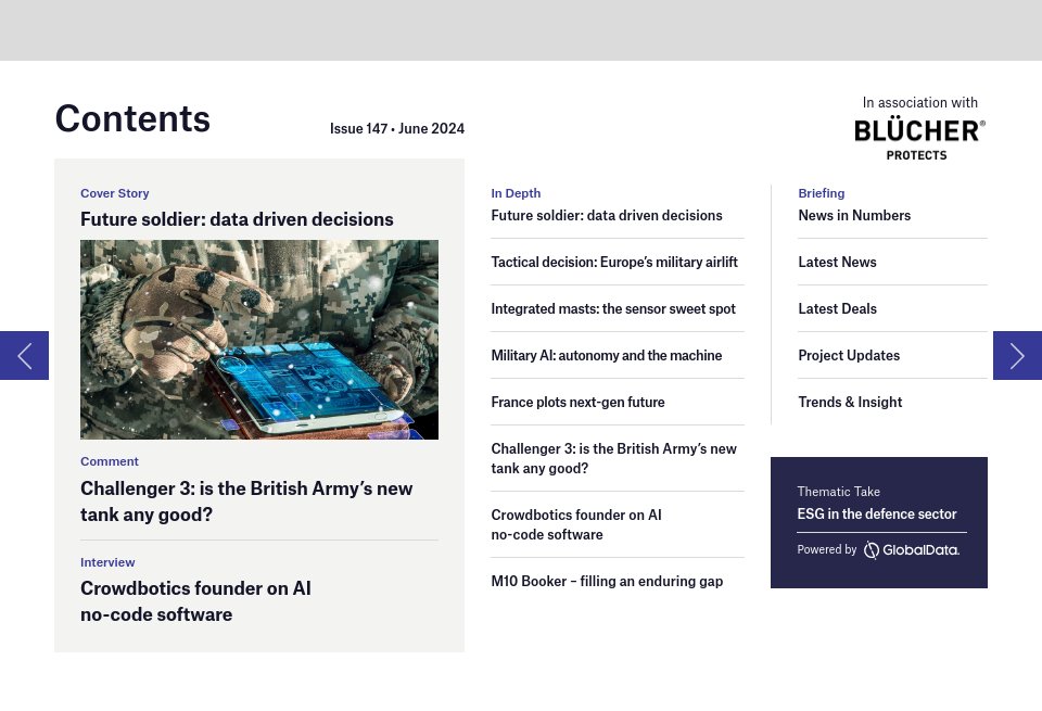 News in Numbers - Global Defence Technology | Issue 147 | June 2024