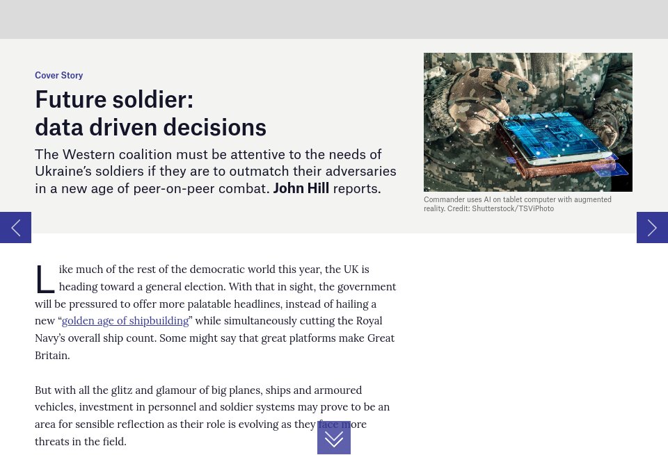 Future Soldier Data Driven Decisions Global Defence Technology