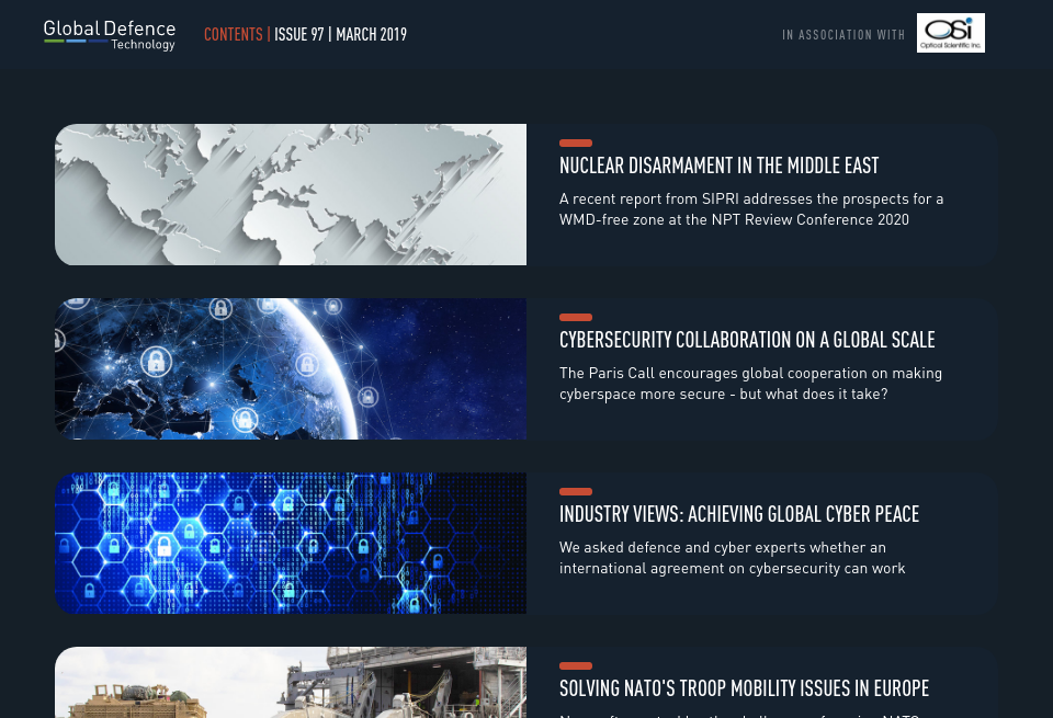 Contents - Global defence Technology | Issue 97 | March 2019