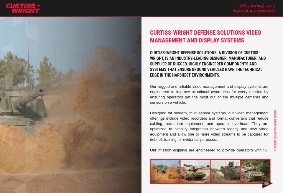 Curtiss-Wright Defense Solutions - Global defence Technology | Issue 97 ...