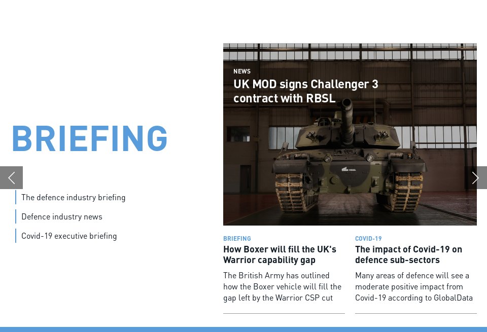 Briefing - Global Defence Technology | Issue 123 | May 2021
