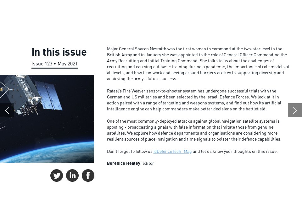In Depth - Global Defence Technology | Issue 123 | May 2021