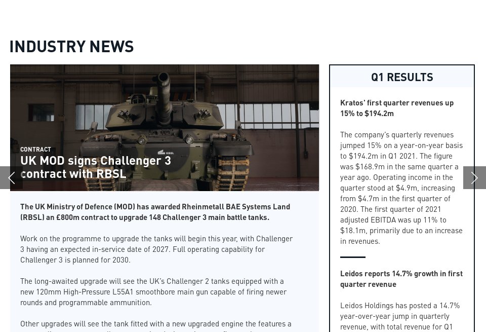 In Depth - Global Defence Technology | Issue 123 | May 2021