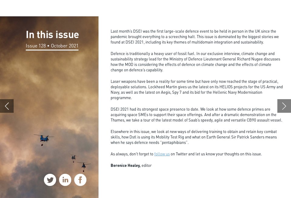 In this issue - Global Defence Technology | Issue 128 | October 2021