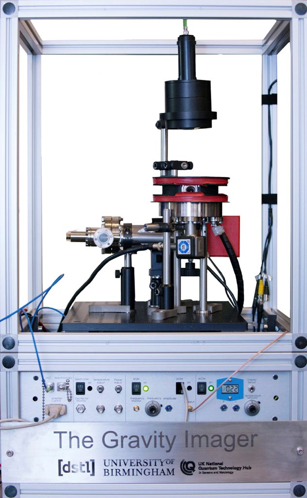 A quantum gravimeter developed by Dstl and the University of Birmingham