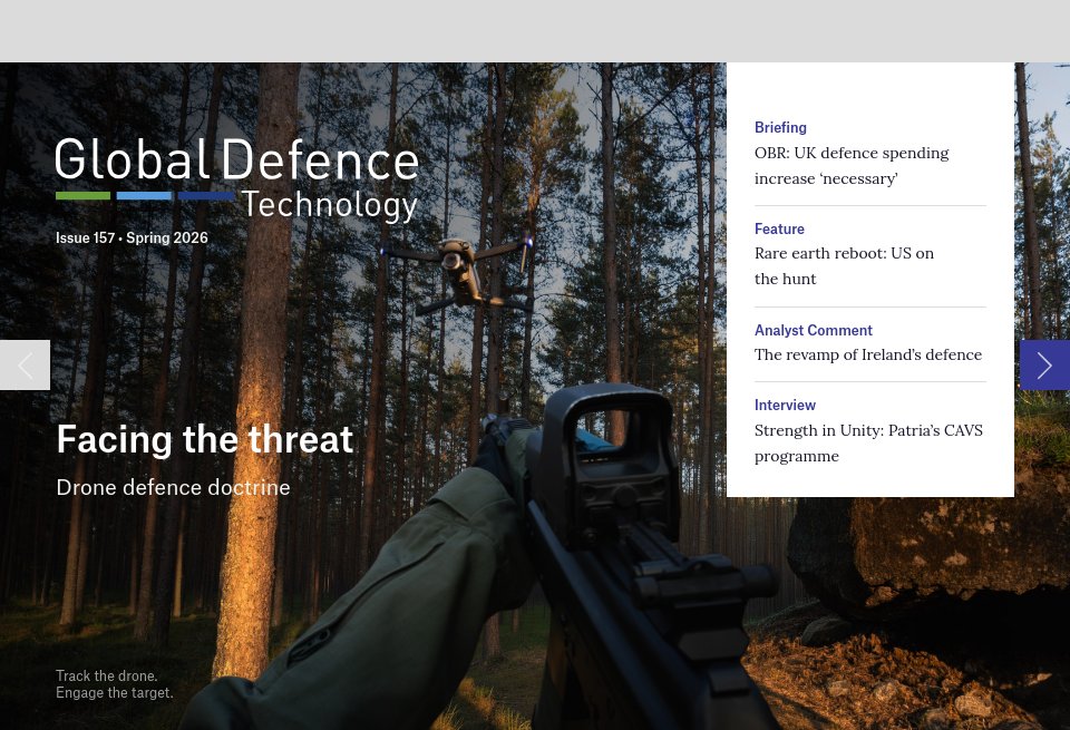 Next issue - Global Defence Technology | Issue 157 | Spring 2026
